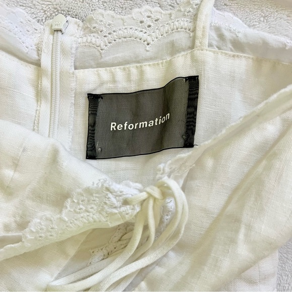 Reformation Rose Jumpsuit in white / ivory size 2 - Picture 14 of 14